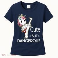 Cute But Dangerous Funny Karate Taekwondo Women's T-Shirt thumb 0