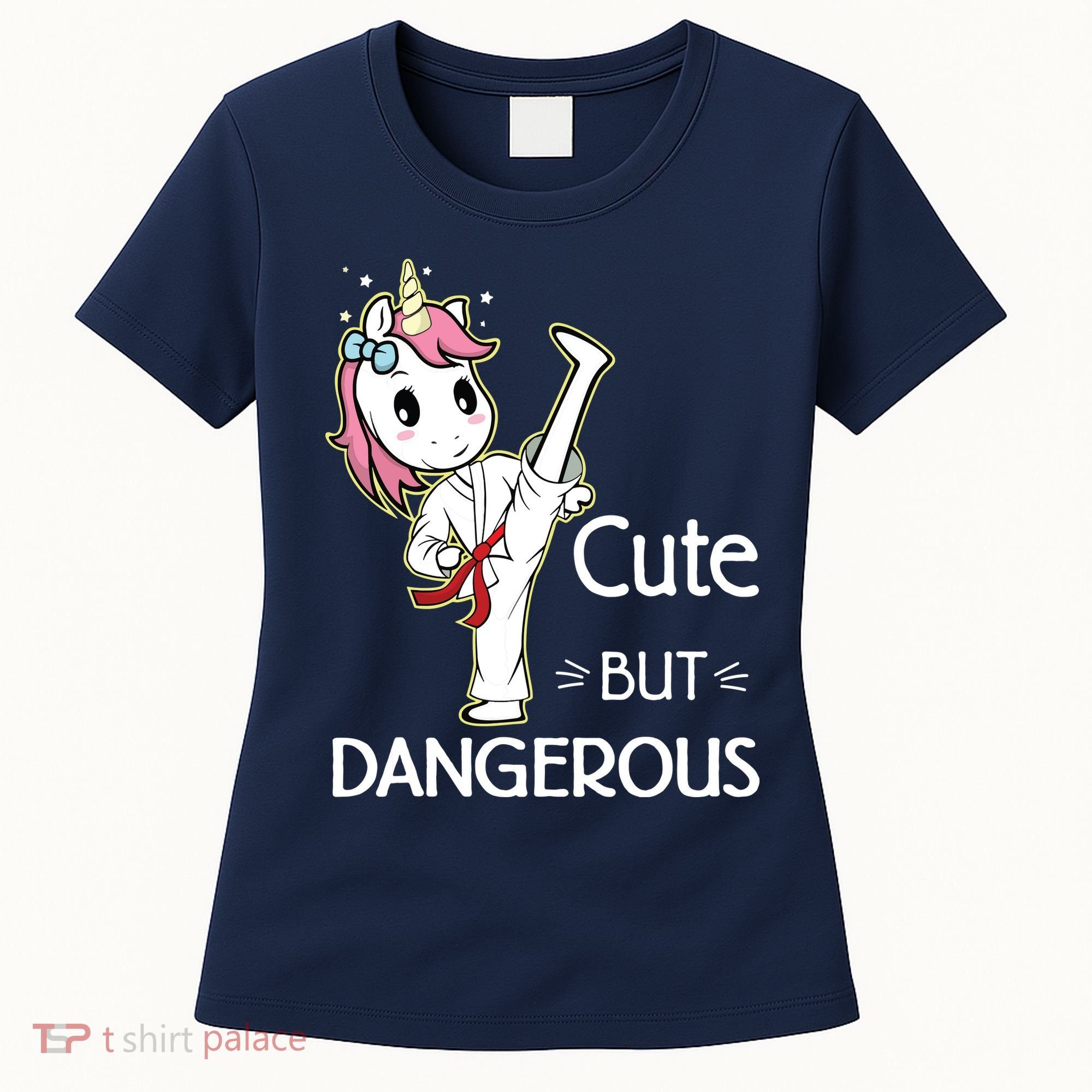 Cute But Dangerous Funny Karate Taekwondo Women's T-Shirt