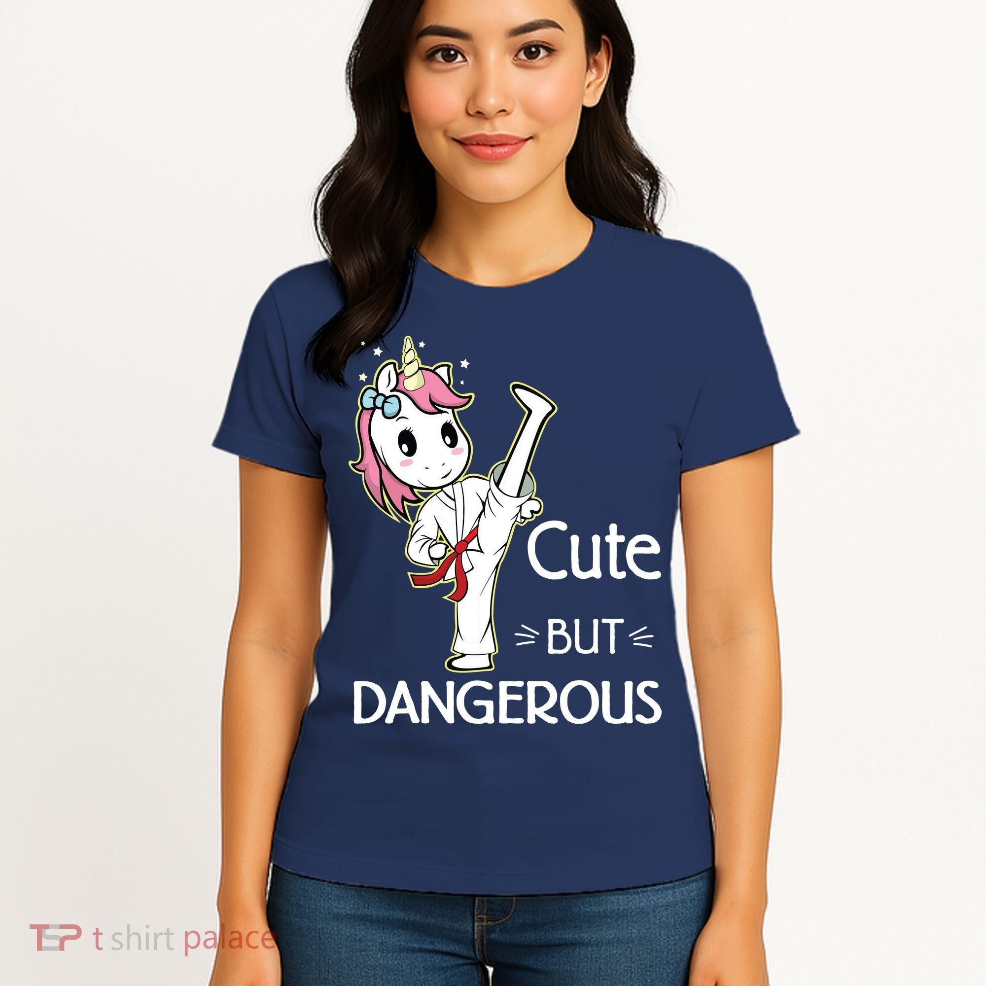 Cute But Dangerous Funny Karate Taekwondo Women's T-Shirt