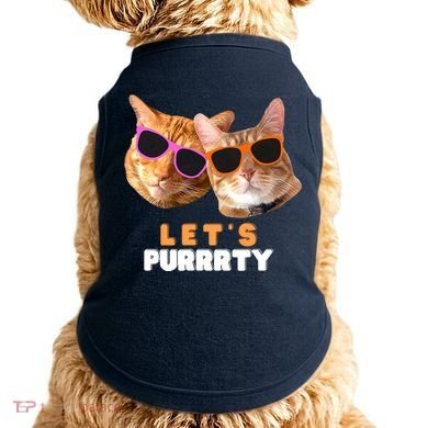 Cat Bachelorette Design Orange Cats Doggie Tank