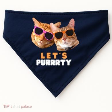 Cat Bachelorette Design Orange Cats USA-Made Doggie Bandana
