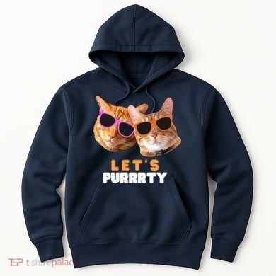 Cat Bachelorette Design Orange Cats Hoodie