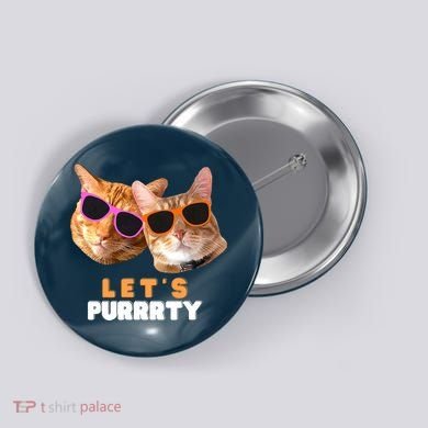 Cat Bachelorette Design Orange Cats Button