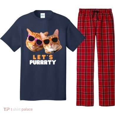 Cat Bachelorette Design Orange Cats Pajama Set