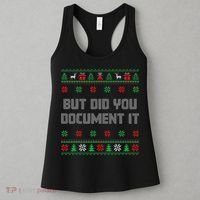 Christmas But Did You Document It Ugly Office Party Sweater Women's Tank Top thumb 3