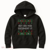 Christmas But Did You Document It Ugly Office Party Sweater Kids Hoodie thumb 0