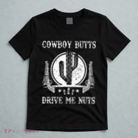 Cowboy Butts Drive Me Nuts Vintage Funny Sexy Cowboys Memes T-Shirt thumb 5