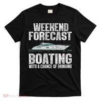 Cute Boat Drinking Art For Women Boating Pontoon Captain T-Shirt thumb 0