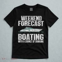 Cute Boat Drinking Art For Women Boating Pontoon Captain T-Shirt thumb 5