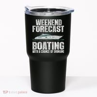 Cute Boat Drinking Art For Women Boating Pontoon Captain Tumbler thumb 0