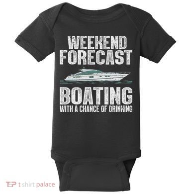 Cute Boat Drinking Art For Women Boating Pontoon Captain Baby Bodysuit