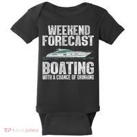 Cute Boat Drinking Art For Women Boating Pontoon Captain Baby Bodysuit thumb 0