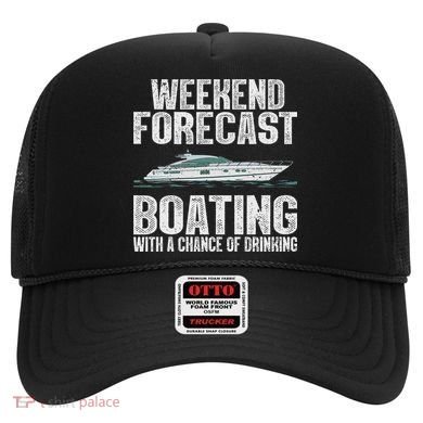 Cute Boat Drinking Art For Women Boating Pontoon Captain Hat