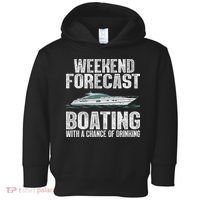 Cute Boat Drinking Art For Women Boating Pontoon Captain Toddler Hoodie thumb 0