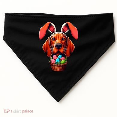 Cute Bunny Ears Redbone Coonhound Dog Easter Egg Hunt Mom Gift USA-Made Doggie Bandana