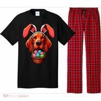 Cute Bunny Ears Redbone Coonhound Dog Easter Egg Hunt Mom Gift Pajama Set thumb 0