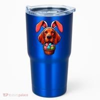 Cute Bunny Ears Redbone Coonhound Dog Easter Egg Hunt Mom Gift Tumbler thumb 0