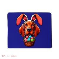 Cute Bunny Ears Redbone Coonhound Dog Easter Egg Hunt Mom Gift Mousepad thumb 0
