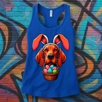 Cute Bunny Ears Redbone Coonhound Dog Easter Egg Hunt Mom Gift Women's Tank Top thumb 3
