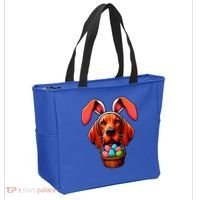 Cute Bunny Ears Redbone Coonhound Dog Easter Egg Hunt Mom Gift Tote Bag thumb 2