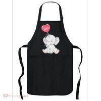 Cute Baby Elephant With Balloon Apron thumb 0