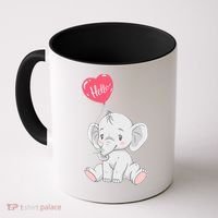 Cute Baby Elephant With Balloon Coffee Mug thumb 0