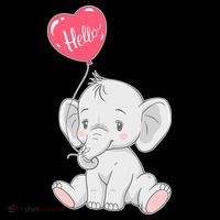 Cute Baby Elephant With Balloon Coffee Mug thumb 5