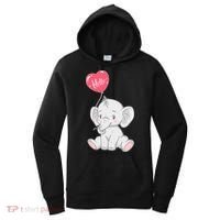 Cute Baby Elephant With Balloon Women's Hoodie thumb 0