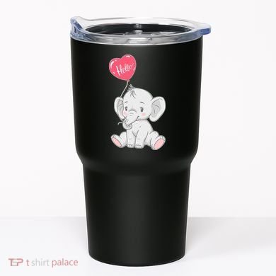 Cute Baby Elephant With Balloon Tumbler