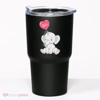 Cute Baby Elephant With Balloon Tumbler thumb 0