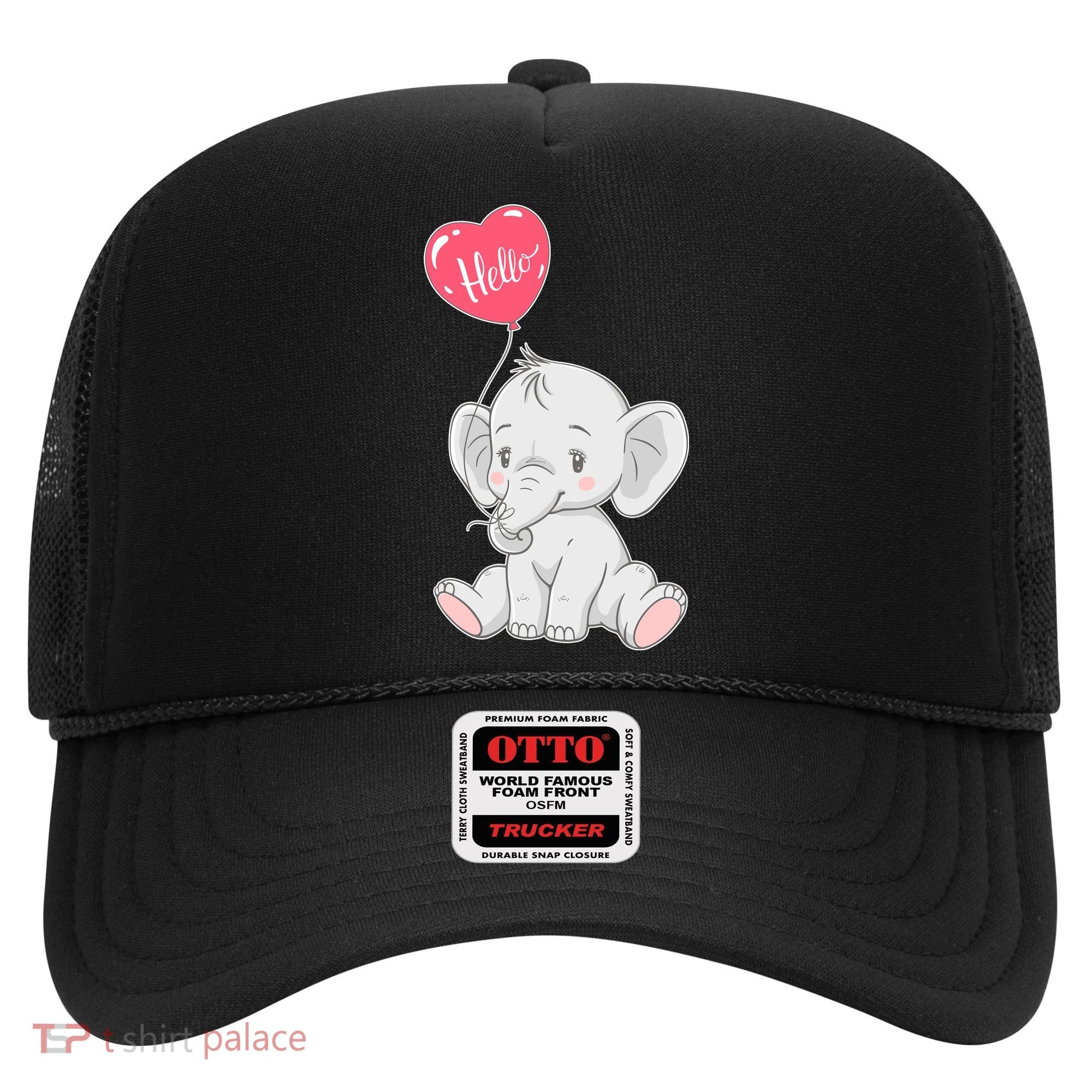 Cute Baby Elephant With Balloon Hat