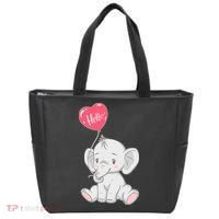 Cute Baby Elephant With Balloon Tote Bag thumb 0
