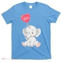 Cute Baby Elephant With Balloon T-Shirt thumb 0