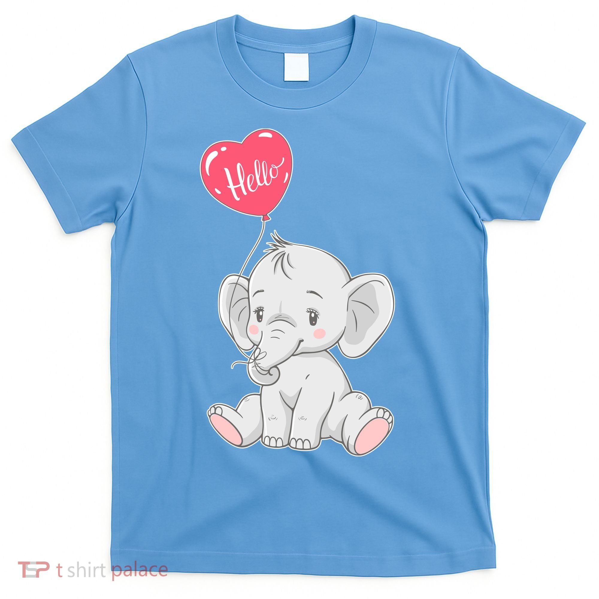 Cute Baby Elephant With Balloon T-Shirt