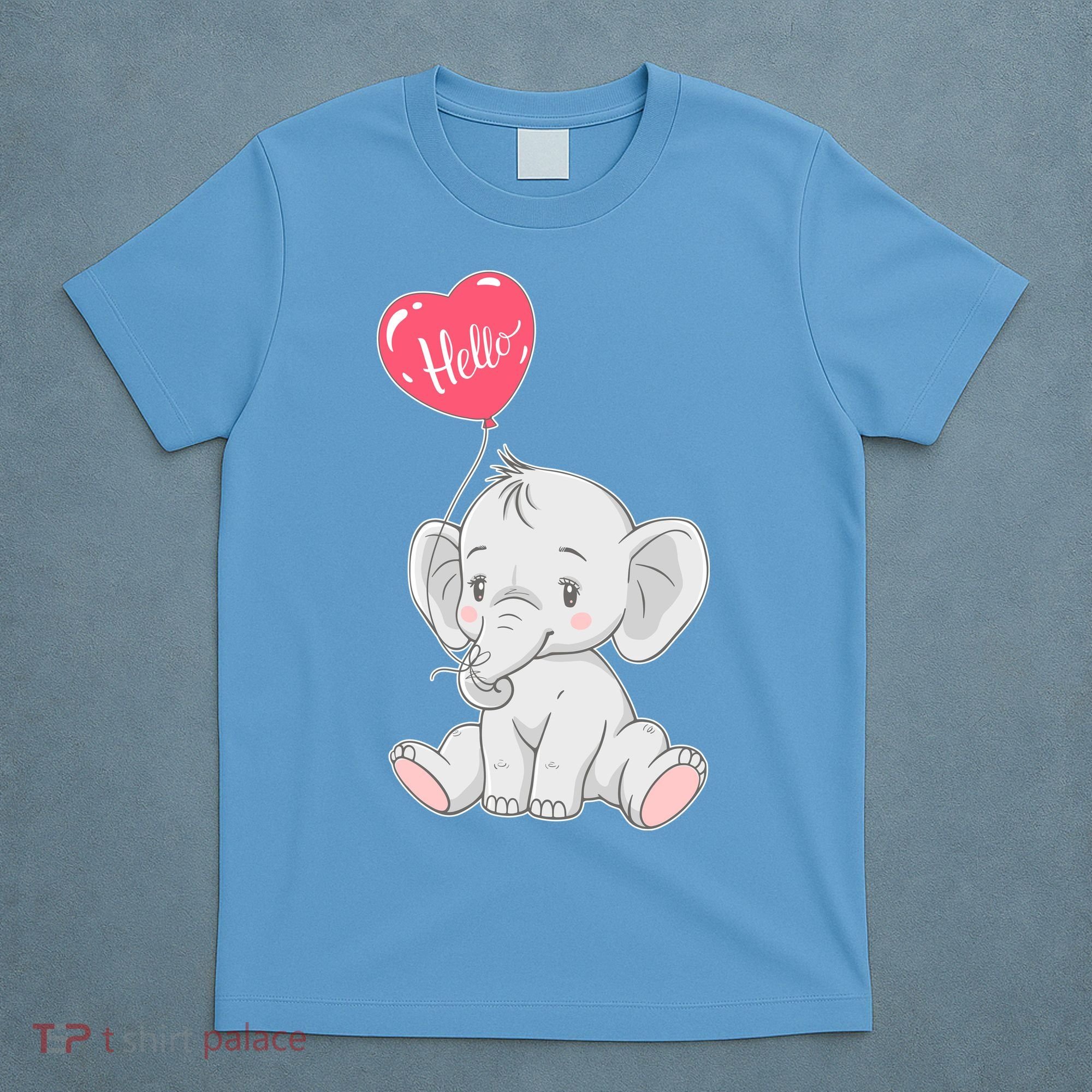 Cute Baby Elephant With Balloon T-Shirt