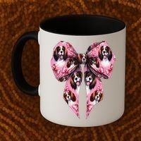 Coquette Bow English Springer Spaniel Dog Mom Girl Coffee Mug thumb 2