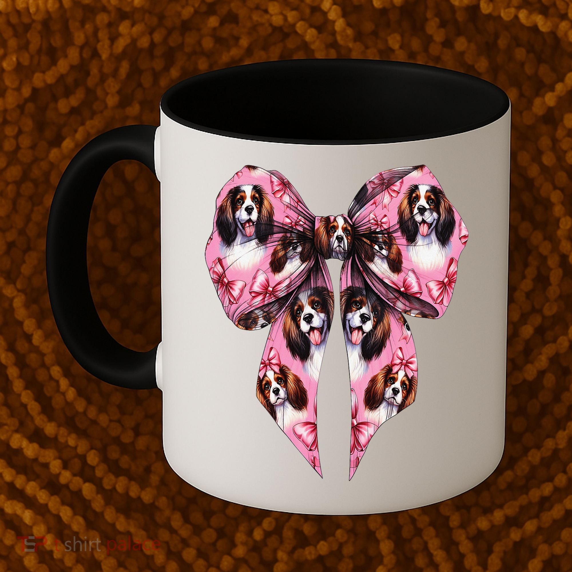 Coquette Bow English Springer Spaniel Dog Mom Girl Coffee Mug
