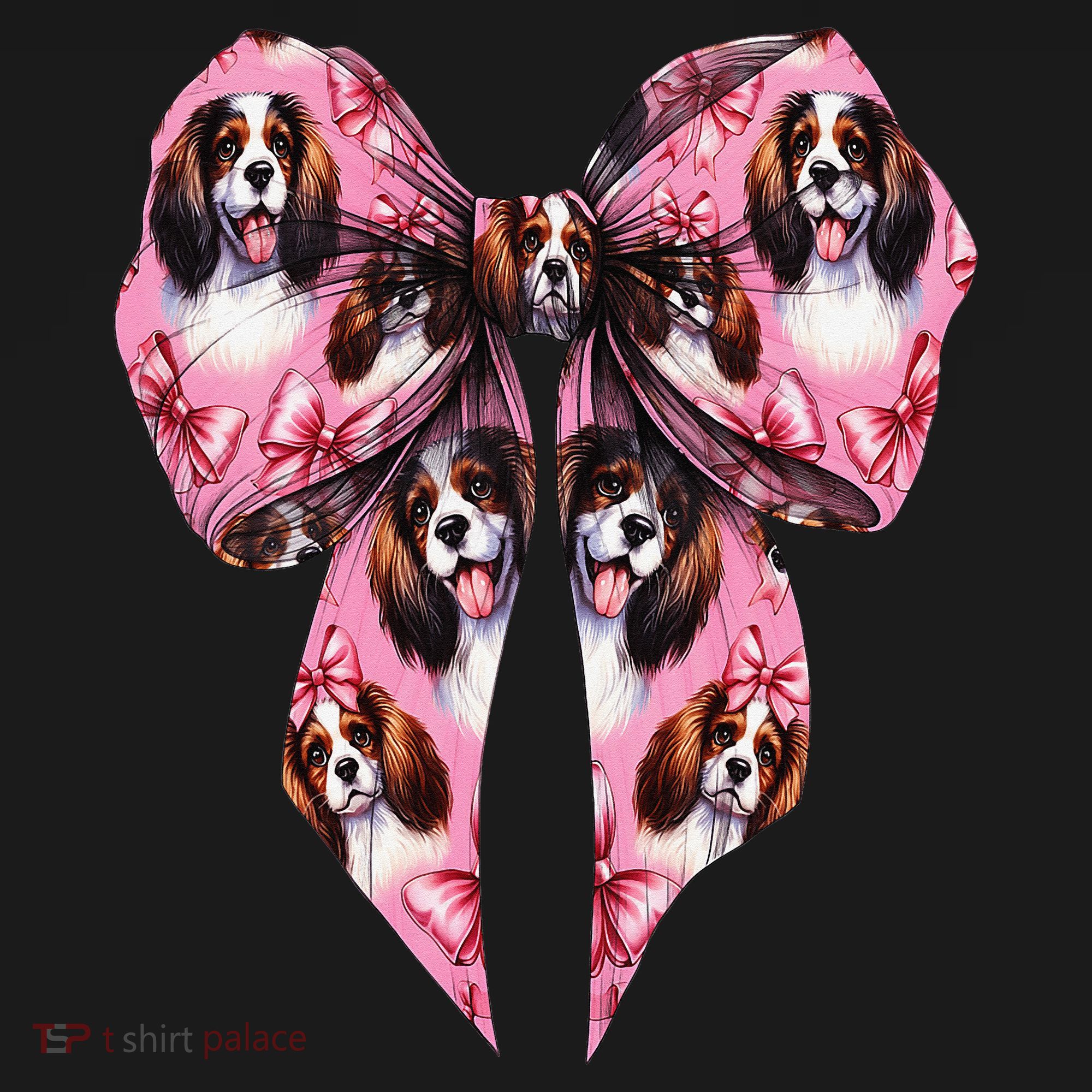 Coquette Bow English Springer Spaniel Dog Mom Girl Women's Hoodie
