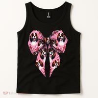 Coquette Bow English Springer Spaniel Dog Mom Girl Tank Top thumb 2