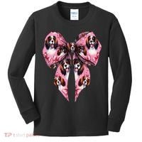 Coquette Bow English Springer Spaniel Dog Mom Girl Kids Long Sleeve Shirt thumb 0