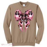 Coquette Bow English Springer Spaniel Dog Mom Girl Sweatshirt thumb 0