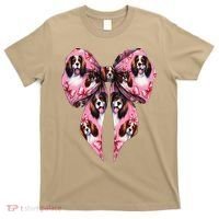 Coquette Bow English Springer Spaniel Dog Mom Girl T-Shirt thumb 0