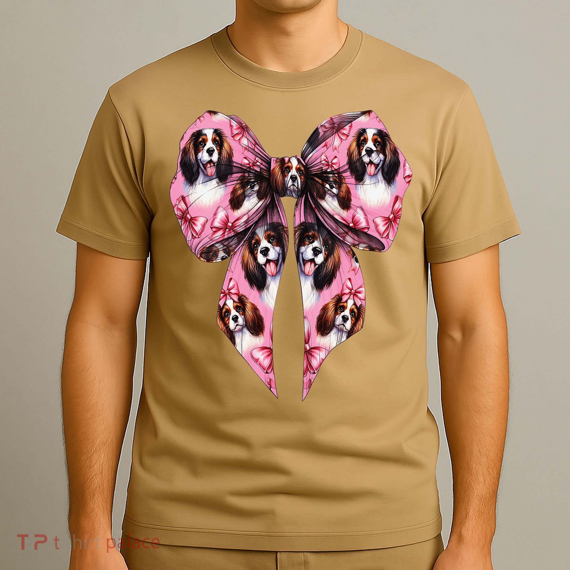 Coquette Bow English Springer Spaniel Dog Mom Girl T-Shirt