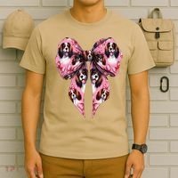 Coquette Bow English Springer Spaniel Dog Mom Girl T-Shirt thumb 6