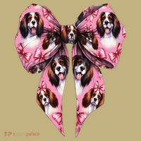Coquette Bow English Springer Spaniel Dog Mom Girl T-Shirt thumb 7