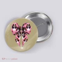 Coquette Bow English Springer Spaniel Dog Mom Girl Button thumb 0