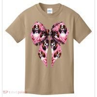 Coquette Bow English Springer Spaniel Dog Mom Girl Kids T-Shirt thumb 0