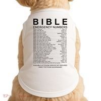 Christian Bible Emergency Numbers Doggie Tank thumb 0