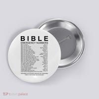 Christian Bible Emergency Numbers Button thumb 0