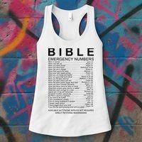 Christian Bible Emergency Numbers Women's Tank Top thumb 3